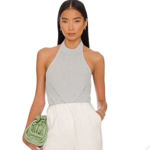 Thalia Knit Top in Steel Grey